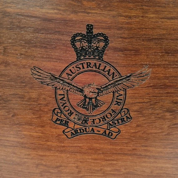 Royal Australian Air Force Clock and Compass Desk Set - Image 5
