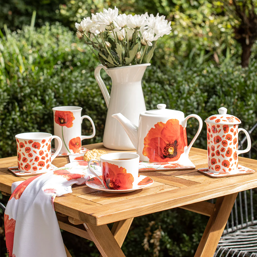 Tea set: Red Poppies collection - Image 4