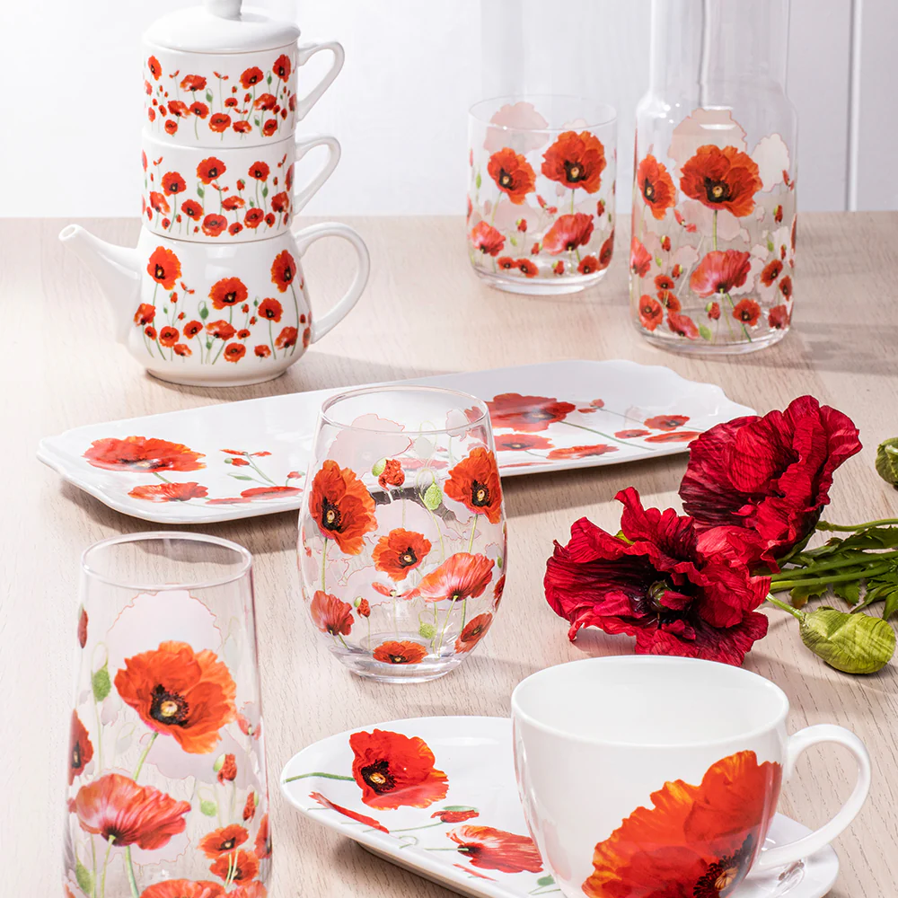 Platter: Red Poppies collection - Image 3